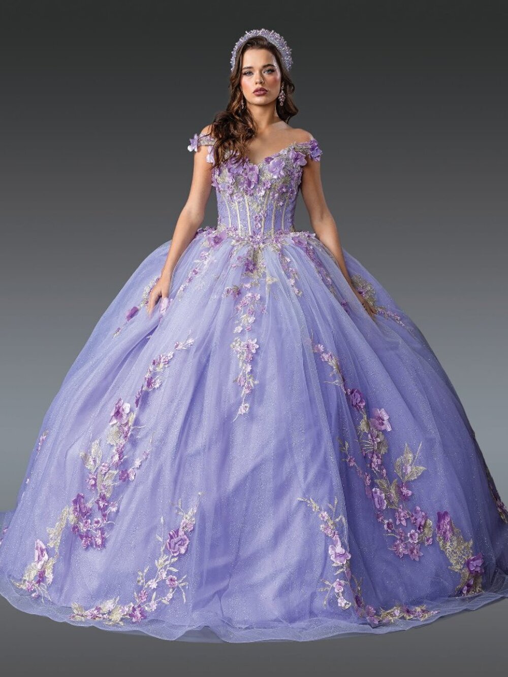 NEW LILAC Evening Gown Floor Length Formal Elegant Stunning 1918